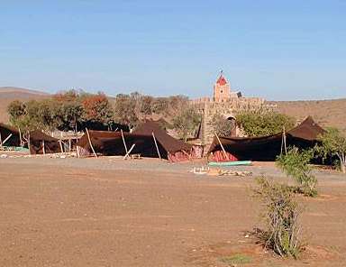 scene from moroccan sahara